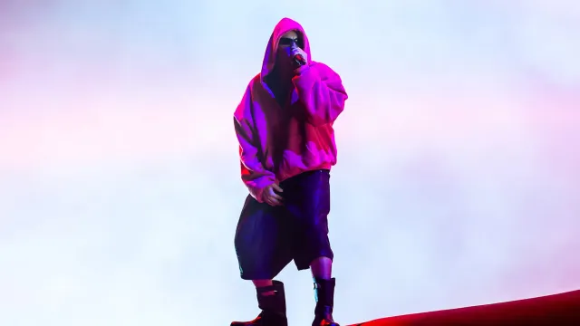 Justin Bieber atua no Palco Coachella durante o festival Coachella Valley Music and Arts 2026, no Empire Polo Club, a 11 de abril de 2026, em Indio, Califórnia.