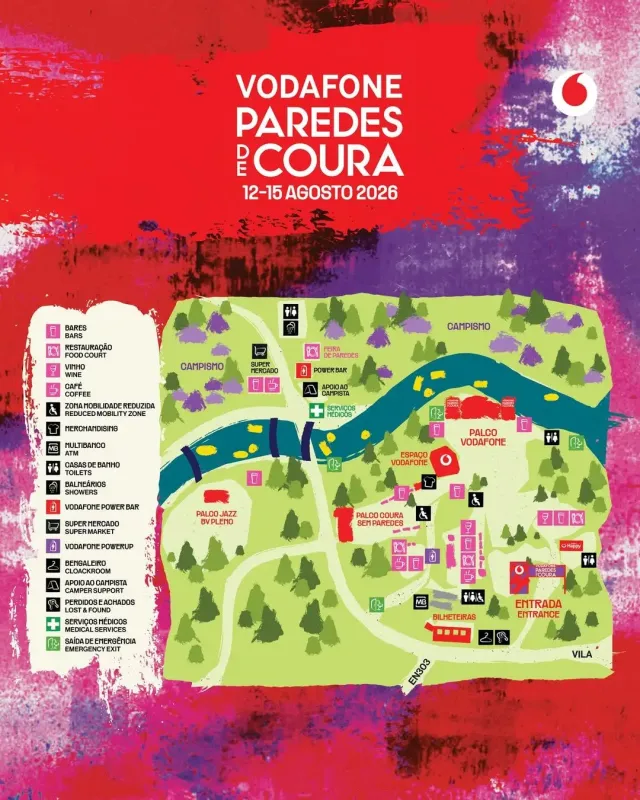 Recinto Vodafone Paredes de Coura 2026.